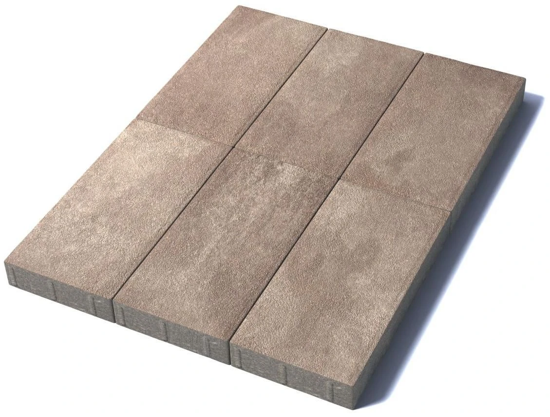 Тротуарная плитка Прямоугольник 600х300х80 мм, гранит, Хаски