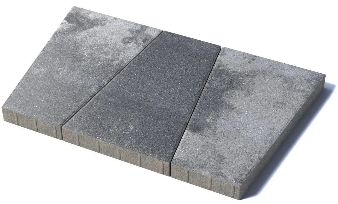 Тротуарная плитка Рутрум, 80 мм, Антрацит