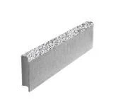 Бордюр шарнирный 500х200х80 мм, мрамор, белый с черным