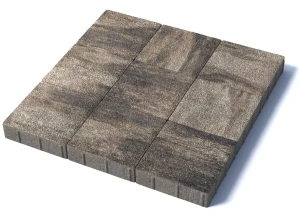 Тротуарная плитка Квадрат 300х300х80 мм, гранит, Старый замок