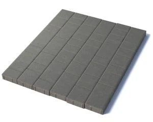 Тротуарная плитка Старый город, 60 мм, серый