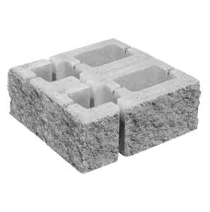 Заборный блок колотый, для колонн, 380*260*140мм;380*120*140мм, серый