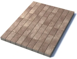 Тротуарная плитка Прямоугольник 200х100х60 мм, гранит, Хаски