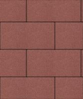 Тротуарная плитка Прямоугольник 600х300х80 мм, красный