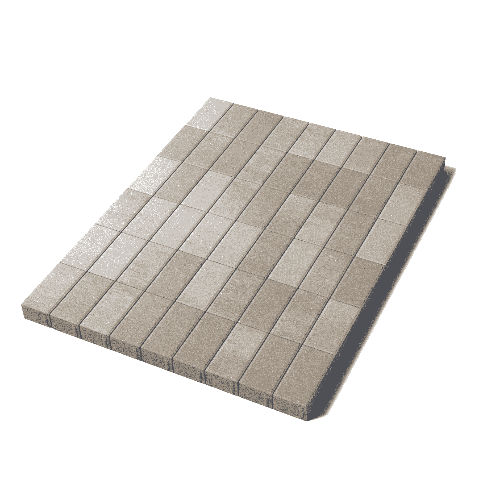 Купите прямоугольную тротуарную плитку от производителя «Поревит»