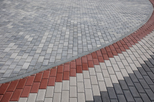 Купите тротуарную плитку Б.2.П.6 гладкий листопад (черный, белый) - Антрацит