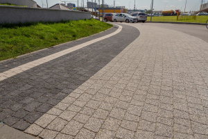 Купите тротуарную плитку Б.3.А.6 стоунмикс белый с черным