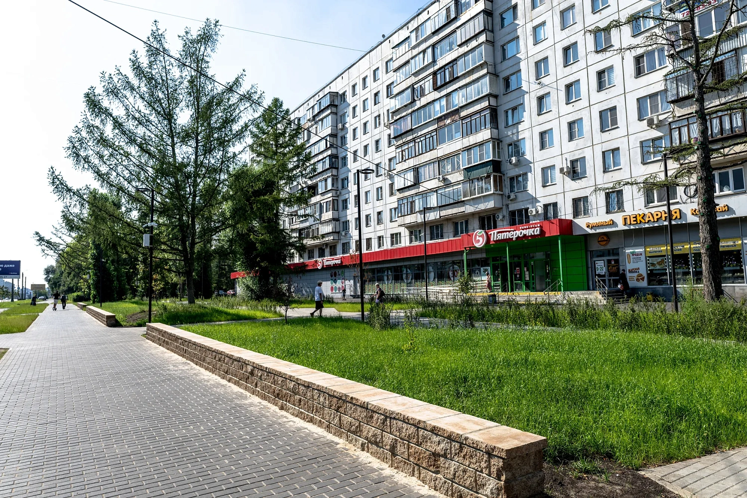 Благоустройство Комсомольского проспекта в Курчатовском районе в Челябинске