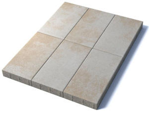 Тротуарная плитка Прямоугольник 600х300х80 мм, Степняк