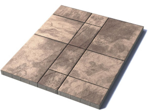 Тротуарная плитка Петра, 60 мм, гранит, Хаски