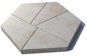 Тротуарная плитка Мозаика, 80 мм, Степняк