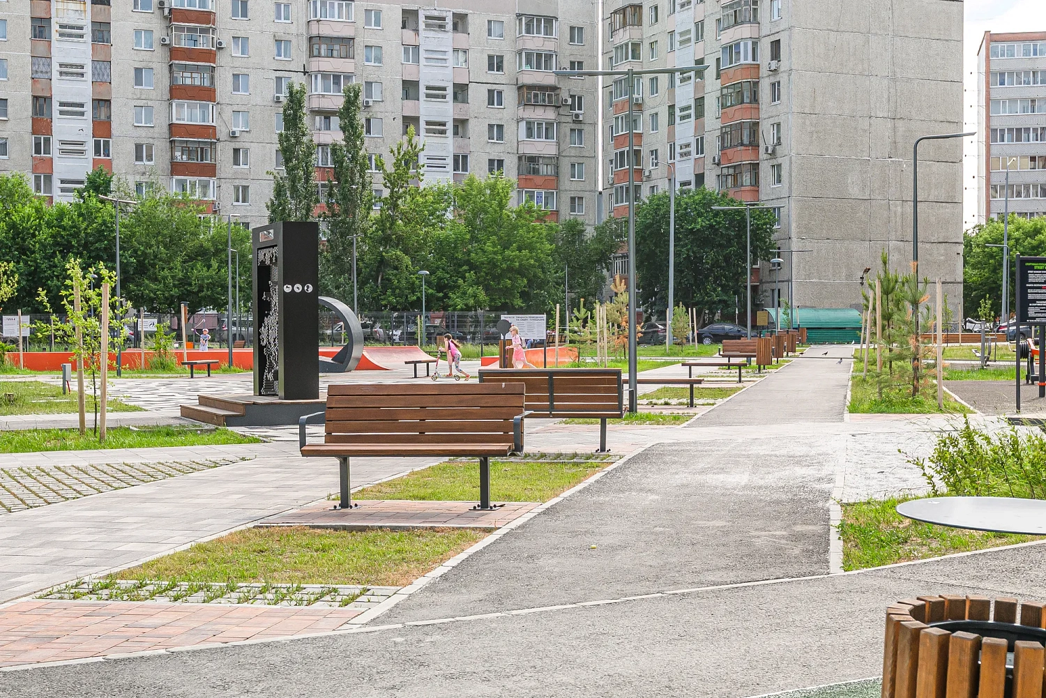 Сквер Добровольцев в Тюмени (Московский тракт, 163)