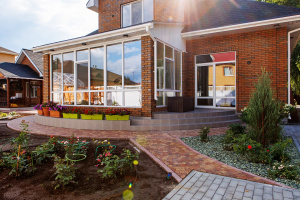 Тротуарная плитка Антик Б.3.А.6 гранит н/м листопад